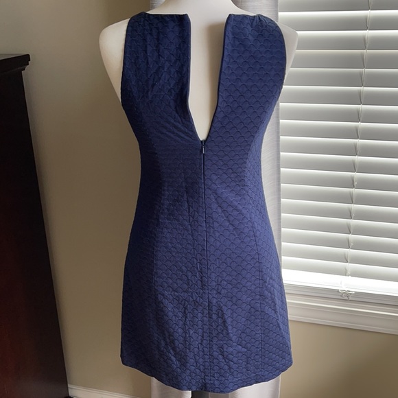 Lilly Pulitzer Tana Shift Dress True Navy and Gold size 0 - Picture 5 of 8